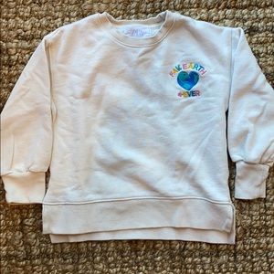 Zara girls sweatshirt. Size 6.
